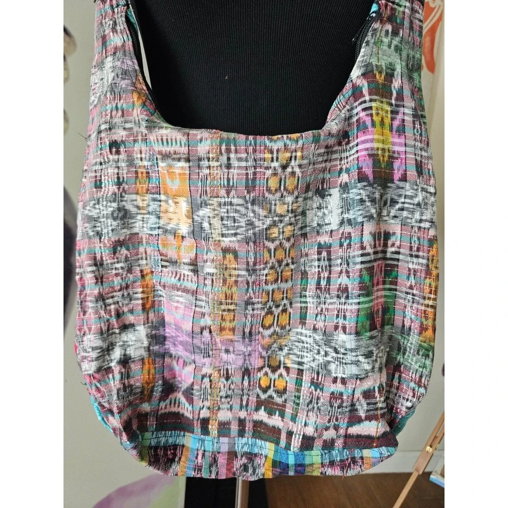 Bohemian‎ Floral Embroidered Hobo Bag Multi Color Hippie Crossbody Shoulder Bag